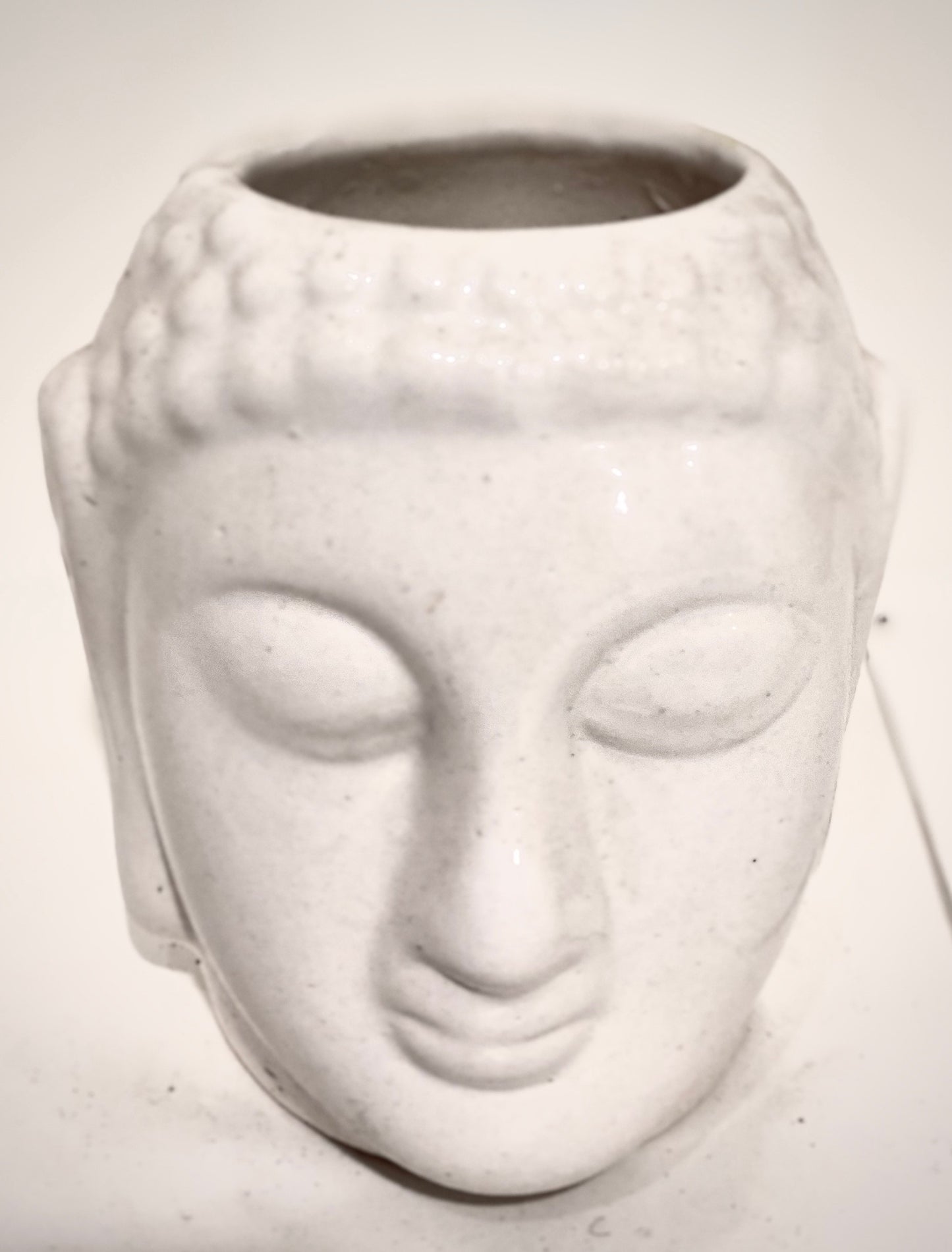 Meditating Buddha Ceramic Planter